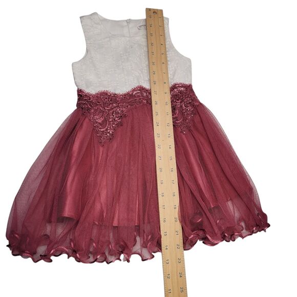 Beautees Girls Dress for Little Princess Fit Flare White/Pink Size 3T Pre-Own - Picture 12 of 12
